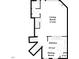 Main level floorplan with living room, kitchen, and dining room dimensions at 2711 Laurelcherry St, Raleigh, NC 27612