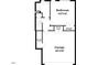 Upstairs floorplan showcasing the bedroom, garage, and storage space layout at 2711 Laurelcherry St, Raleigh, NC 27612