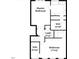 Upstairs floorplan features a Primary bedroom, bedroom, walk-in closet, and laundry room at 2711 Laurelcherry St, Raleigh, NC 27612