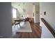 Home office with a vaulted ceiling, desk, and stylish decor at 305 E Harnett St, Benson, NC 27504