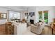 Comfortable living room with a fireplace, natural light, and stylish furnishings at 308 Furches St, Raleigh, NC 27607