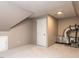 Neutral room with finished ceiling and walls and carpet flooring with a utilities connection at 312 Heidinger Dr, Cary, NC 27511