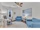 Comfortable home office with ample workspace, seating, and natural light at 3801 Althorp Dr, Raleigh, NC 27616