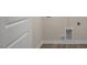 Small laundry area includes hookups, and neutral paint at 412 Ember St, Sanford, NC 27330
