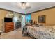 Bedroom with a window and carpet floor at 4314 Hopkins Rd, Middlesex, NC 27557