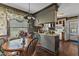 Eat-in kitchen showcasing a cozy dining area at 4314 Hopkins Rd, Middlesex, NC 27557