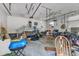 This garage is large and well-lit, with space for storage and equipment at 4314 Hopkins Rd, Middlesex, NC 27557