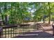 View from the back deck of the home overlooking the backyard at 4621 Worthington Ln, Raleigh, NC 27604