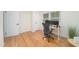 This office features hardwood floors, natural light, and a comfortable workspace at 529 Orindo Dr, Durham, NC 27713