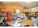Functional workshop featuring work bench, tool storage, and natural light from a window at 726 Thomas Rd, Rocky Mount, NC 27801