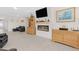 Bright and open living room featuring hardwood floors and modern decor at 823 Biltmore Dr, Sanford, NC 27332