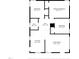 Detailed floor plan showcasing the layout of the home, including bedrooms, kitchen, living room, and bath at 1013 Graham St, Burlington, NC 27217