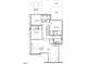 Blueprint of the second floor layout, highlighting bedrooms, bathrooms, and the recreation room at 109 Edenburgh Rd, Raleigh, NC 27608