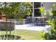 Picturesque backyard with a stone patio and tasteful landscaping that enhance outdoor enjoyment at 1102 Birchbark Rd, Durham, NC 27705
