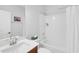 Clean bathroom featuring a shower-tub combination and modern vanity for a functional design at 11549 Helmond Way # 107, Raleigh, NC 27617