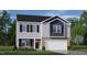 Charming two-story home with a two-car garage, featuring black shutters and a combination of brick and siding at 1209 Pavo Path, Wendell, NC 27591