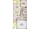 A thoughtfully designed floor plan showcasing an open-concept kitchen and Gathering room, along with a primary bedroom suite at 1410 Malcus Ct # 55, Fuquay Varina, NC 27526