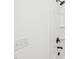 Bathroom features a new shower with modern fixtures and a clean design for a fresh and efficient bathing experience at 1410 Malcus Ct # 55, Fuquay Varina, NC 27526