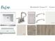 Bathroom featuring a sink, faucet, white cabinets, hardware, paint, shower, tile and flooring at 1609 Malcus Ct # 67, Fuquay Varina, NC 27526