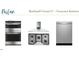 Stainless steel gourmet kitchen appliances including built in ovens, vent hood and dishwasher at 1609 Malcus Ct # 67, Fuquay Varina, NC 27526