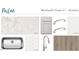 Kitchen finishes with white marble countertop, brushed nickel hardware, and subway tile backsplash at 1609 Malcus Ct # 67, Fuquay Varina, NC 27526