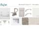 Bathroom featuring a sink, faucet, white cabinets, hardware, paint, shower, tile and flooring at 1609 Malcus Ct # 67, Fuquay Varina, NC 27526