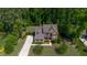 Beautifully landscaped property with a well-maintained lawn and mature trees surrounding the home at 1820 Yates Wheel Way, Raleigh, NC 27606