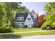 Charming two-story home with a manicured lawn, red front door, and mature trees at 19 Oak Dr, Durham, NC 27707