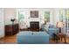 Spacious living room with fireplace, hardwood floors, and comfortable seating arrangement at 19 Oak Dr, Durham, NC 27707