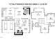 Detailed floor plan displaying the layout, dimensions, and total finished heated area of the property at 20 Paddy Ln, Youngsville, NC 27596