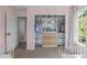 Organized closet with shelving in pink bedroom at 2013 Waterton Ln, Apex, NC 27502