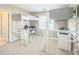 Shared ' bedroom featuring loft beds, desks, and large windows offering lots of light at 216 Beringer Pl, Chapel Hill, NC 27516