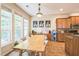 Bright breakfast nook featuring a large table, chairs, and large windows with great natural light at 216 Beringer Pl, Chapel Hill, NC 27516