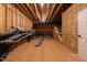Unfinished attic space with exposed framing and ductwork at 249 Rawhide Dr, Louisburg, NC 27549