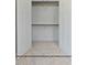 This closet features a storage area with shelving and an open door at 249 Rawhide Dr, Louisburg, NC 27549