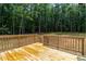 Beautiful wooden deck perfect for enjoying the serene backyard and outdoor gatherings at 249 Rawhide Dr, Louisburg, NC 27549
