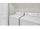 Convenient laundry room features a full-size washer and dryer at 2705 Wyntercrest Ln, Durham, NC 27713