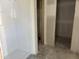 Shower featuring white subway tile with gray grout, new construction at 2874 Quarry Rd # 165, Rolesville, NC 27571