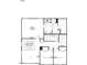 Second floor plan featuring the main bedroom, two bedrooms, and two baths at 305 Spelt Ct, Rolesville, NC 27571