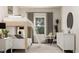 Stylish bedroom featuring a bunk bed, white dresser and a modern rug at 312 Calvander Ln, Apex, NC 27539