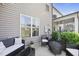 Outdoor patio featuring stylish seating and a grill at 322 Brier Crossings Loop, Durham, NC 27703