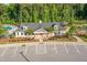 Charming clubhouse in a beautiful community offering a pool, playground, and picnic shelter at 3609 Jordan Shires Dr, New Hill, NC 27562