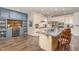 Spacious kitchen with modern appliances, custom cabinets, and granite countertops at 3609 Jordan Shires Dr, New Hill, NC 27562