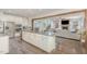 Open concept kitchen with an island, stainless steel appliances, and seamless flow to living areas at 3609 Jordan Shires Dr, New Hill, NC 27562