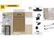 A collection of bathroom design options including vanities, showers, doors and hardware in matte black at 368 Spelt Ct, Rolesville, NC 27571