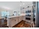 Contemporary kitchen featuring granite countertops and stainless steel appliances at 4072 Mackenzie Dr, Haw River, NC 27258