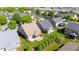 Aerial view of the home with a covered patio and manicured landscaping at 4116 Argyle Trl, Burlington, NC 27215