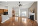 Hardwood floors, fireplace, neutral color palette at 4116 Argyle Trl, Burlington, NC 27215