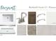 Primary bathroom design options with white countertop, wood cabinets, shower and carpet flooring at 4317 Emeline Way # 12, Fuquay Varina, NC 27526