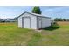 Spacious metal building offers ample storage space and complements the surrounding landscape at 640 Short Journey Rd, Smithfield, NC 27577